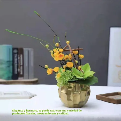 Vista 5 de 12 piezas de orquídeas artificiales de 11 pulgadas, plantas verdes para exteriores, flores falsas, arbustos para decoración del hogar, jardín, boda