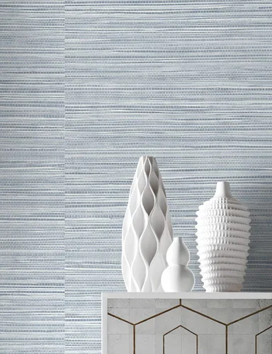 Vista 7 de Lillian August Luxe Haven - Papel tapiz de sisal sintético (brisa marina)