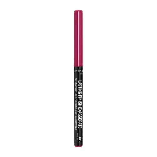 Vista 14 de Rimmel Acabado duradero Exaggerate Delineador automático de labios – Fórmula rica y suave, larga duración – 105 hechizos de malva, 0.01 onzas 105