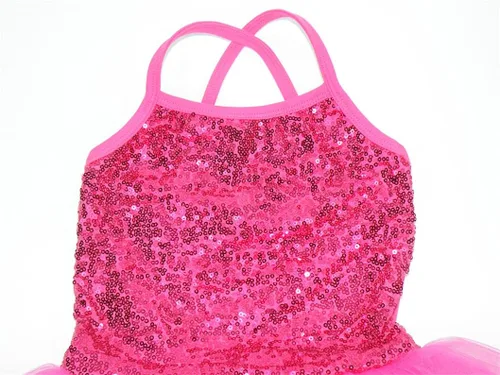 Vista 5 de Disimlarl Girls Ballerina Party Costume Sequined Dance Wear Ballet Leotard Dress for Kids