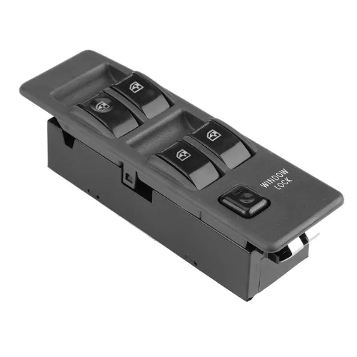 Vista 9 de Interruptor eléctrico de ventana para Pajero Montero 1990-2003, juego de botones de control maestro ABS negro, MR753373, 6.9 x 2.2 x 2.8 pulgadas