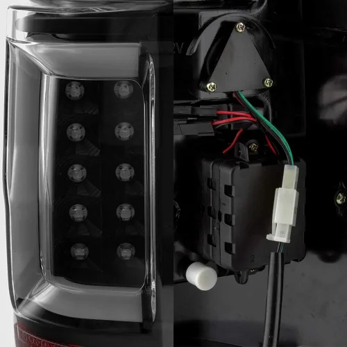 Vista 6 de AKKON - Compatible con Ford F150 2004-2008 [Styleside] Barra de tubo de tira LED negro luces traseras izquierda del conductor y lado derecho
