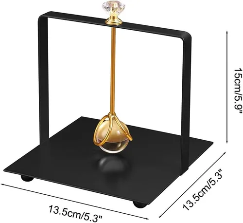 Vista 4 de Napkin Holder, Metal Table Tissue Stand with Handle, Rustic Serviette Holder Black/Gold/Silver for Kitchen, Hotel, Cafe, Bar