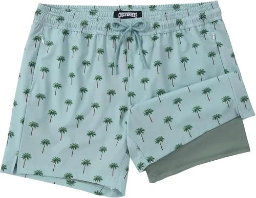 Vista 14 de Mens Swim Trunks with Compression Liner 5 Inch Inseam Swimming Trunks Shorts for Men