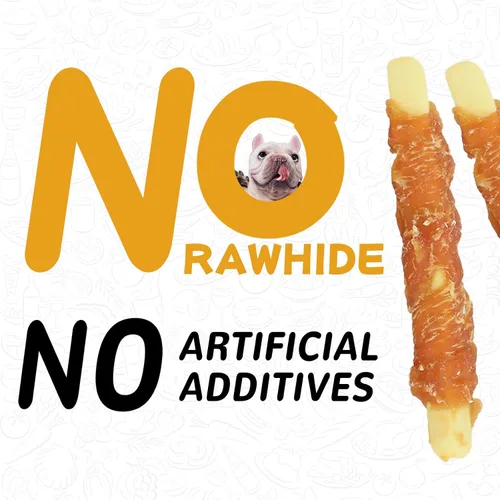 Vista 5 de PAWUP Dog Treats - Galletas envueltas en pollo, palitos de calabaza, sin cuero crudo, suaves masticables con taurina, golosinas de entrenamiento