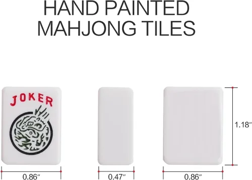 Vista 12 de American Mahjong - Juego de 166 azulejos prémium con 4 empujadores