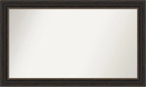 Vista 846 de Amanti Art Espejo de pared personalizado no biselado (25 x 25 pulgadas), marco de bronce acentuado, varios tamaños personalizados, espejo de baño