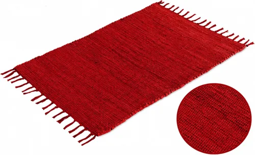 Vista 15 de Alfombra de trapo de algodón de 24 x 36 pulgadas, alfombra Chindi multicolor, tejida a mano, lavable y reversible para sala de estar, cocina Agua