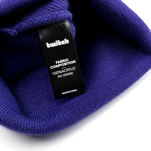 Vista 7 de Twitch Gorro con logotipo