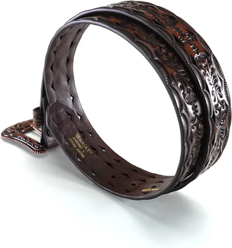 Vista 4 de Ariat Cinturón de corte triangular con hebilla de cobre para mujer