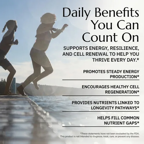 Vista 6 de Longevity Multi – Multivitamínico integral sin hierro con más de 40 nutrientes incluyendo NR, CoQ10 y vitaminas B activas – Multivitamínico diario