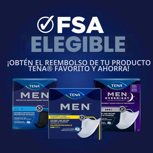 Vista 9 de Tena - Protectores de noche para hombre, almohadillas para incontinencia para hombres, 30 unidades Engineered to fit the male anatomy, these