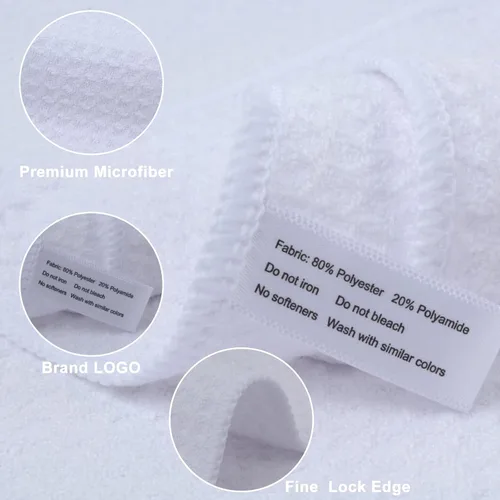 Vista 8 de Paños de cocina Sinland de 380 GSM, con tejido de microfibra cuadriculado