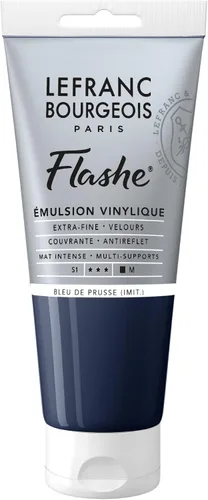 Vista 30 de Lefranc Bourgeois Flashe - Pintura de vinilo, tubo de 2.7 onzas líquidas, azul ceniza Extra-Fine Vinyl Emulsion Paint; Ultra-Matte, Highly Opaque