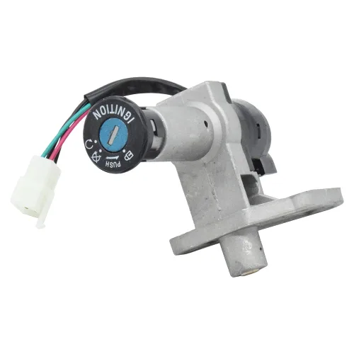 Vista 5 de Juego de cerradura de interruptor de encendido de 4 cables para ciclomotor chino GY6 125cc 150cc, interruptor de llave principal de enchufe de 4