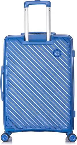 Vista 3 de Rockland Equipaje rígido de Praga con ruedas giratorias, Azul, Equipaje rígido de Praga con ruedas giratorias