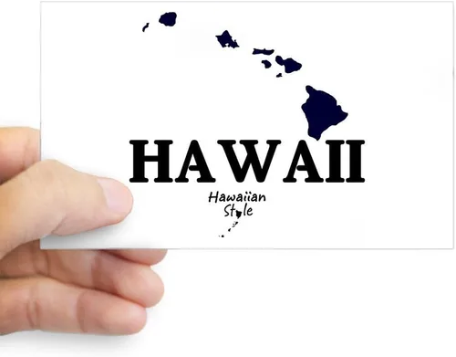 Vista 2 de CafePress Pegatina rectangular para parachoques de Hawaii