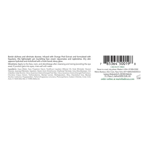 Vista 2 de Mario Badescu Orange Protective Face Cream - Radiance-boosting Face Moisturizer Infused with Orange Peel Extract - Replenishes Skin & Helps Defend