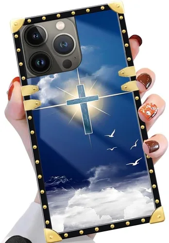 Vista 24 de Funda compatible con iPhone 14 Pro Max (6.7 pulgadas), hermosa mariposa Flosers dorada, de lujo, suave TPU duro, parte trasera de policarbonato