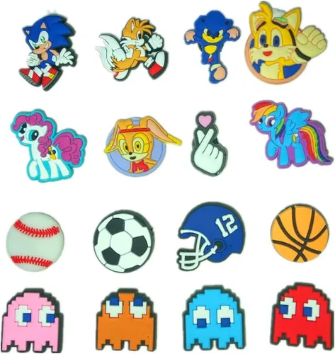 Vista 2 de 105 bonitos dijes para zapatos para niñas dibujos animados bonitos dijes de cocodrilo de otoño decoración de zapatos zuecos para zapatos de jardín
