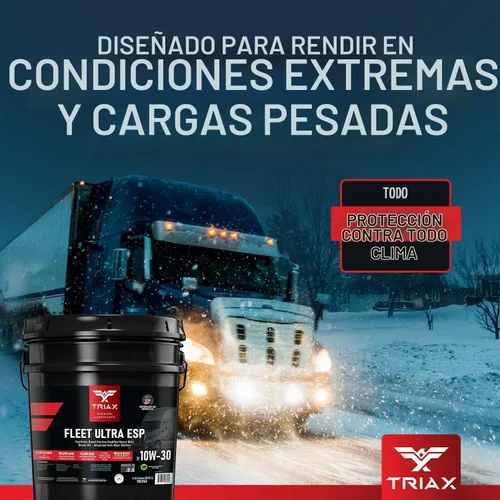 Vista 9 de TRIAX Fleet Ultra ESP 10W-30 API CK-4 - Mezcla sintética con licencia de moly y boro, aceite de motor diésel resistente, compatible con Volvo, Mack