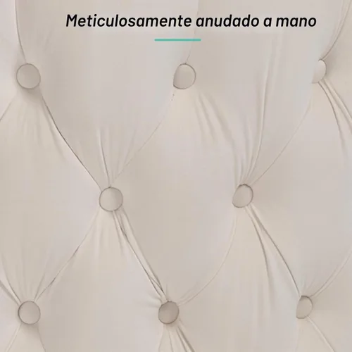 Vista 3 de Hyfirm Silla de Acento Moderna, Sillón Giratorio Tipo Barril para Sala de Estar, Sillas Cómodas de Terciopelo con Botones Capitoné, Sofá Individual