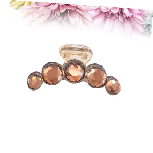 Vista 2 de FOMIYES Accesorios para el cabello con diamantes de imitación, pasadores de perlas, accesorios para el cabello de perlas, garras para el cabello