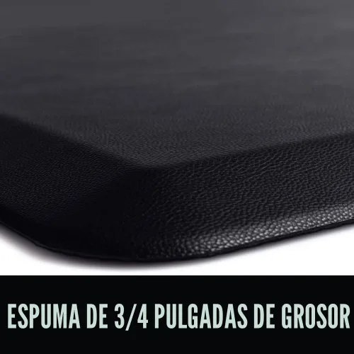 Vista 8 de Gorilla Grip - Tapete antifatiga acolchado para cocina, escritorio, ergonómico, superficie rugosa resistente a los rayones y al agua, para comodidad