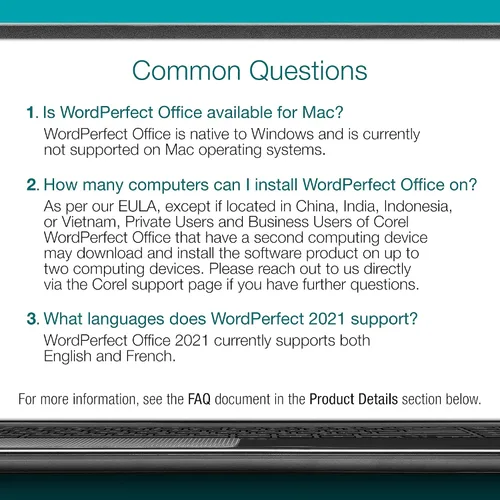 Vista 9 de Corel WordPerfect Office Home & Student 2021 Office Suite of Word Processor, Spreadsheets & Presentation Software [PC Disc]