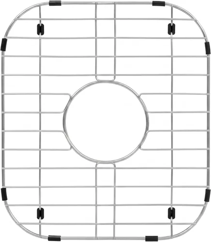 Vista 15 de Rejilla de fregadero de cocina Zeesink, protectores de fregadero de 18 1/2" X 13 3/8", rejilla de fregadero de acero inoxidable con drenaje central