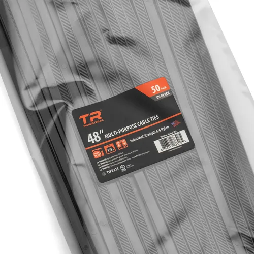 Vista 19 de Cable lazos multiuso TR Industrial TR88301 (100 piezas), 4 pulgadas, negro