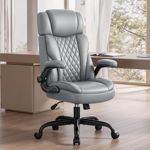 Vista 10 de Silla de oficina ejecutiva, silla ergonómica para computadora para oficina Marrón