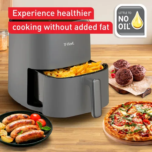 Vista 7 de T-fal Freidora de aire digital Easy Fry Max de 5.3 cuartos de galón: 10 programas de cocción versátiles, pantalla táctil intuitiva, cesta apta