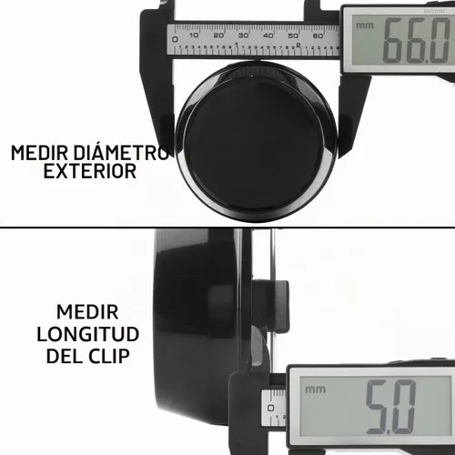 Vista 4 de RTrhinotuning 66mm Tapa central de rueda negra para AVID.1 Tapas centrales para llantas