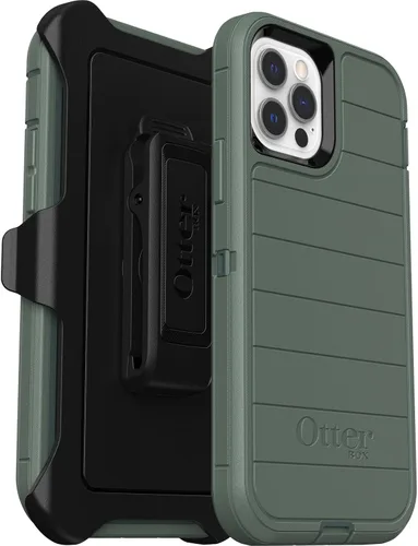 Vista 12 de Funda OtterBox Defender Series para iPhone 12 e iPhone 12 Pro (Solamente) - Clip de Funda Incluido - Protección Antimicrobiana - Empaque al Por