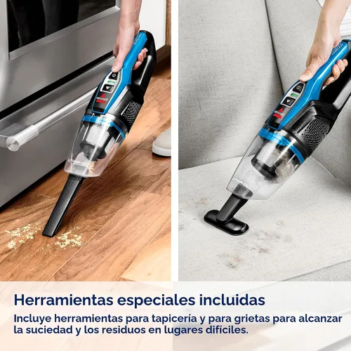 Vista 7 de Bissell, 3061 Aspiradora de Palo Inalámbrica Featherweight, Autoportante, Azul Eléctrico, Negro