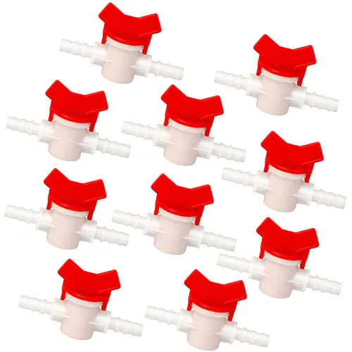 Vista 11 de Feelers Válvula de interruptor de riego por goteo, válvula de bola de identificación de manguera de púas de 1 pulgada para mangueras de riego por
