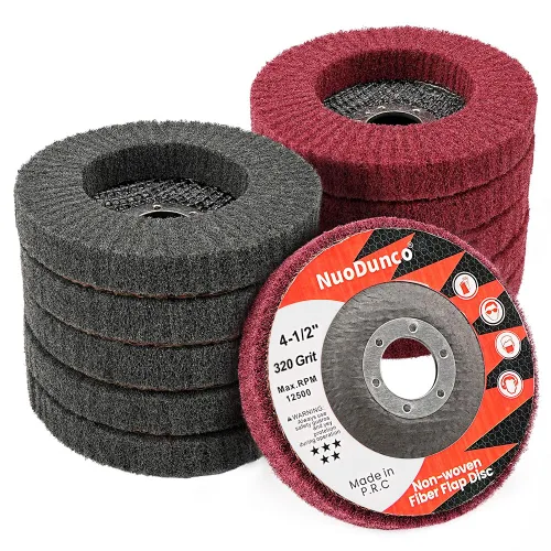 Vista 10 de Paquete de 10 discos de solapa de 600 granos para amoladora angular de 4 1/2 pulgadas, accesorio de amoladora angular, rueda de pulido de acero