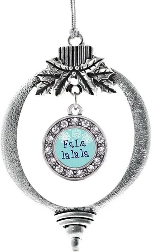 Vista 436 de Inspired Silver - Adorno de cromosoma 21 con dije de círculo de plata con joyas de circonita cúbica