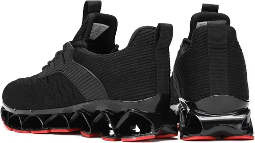 Vista 3 de Zapatos deportivos para hombre sin cordones para correr, caminar, tenis con cuchilla, informales, cómodos, antideslizantes, para el trabajo