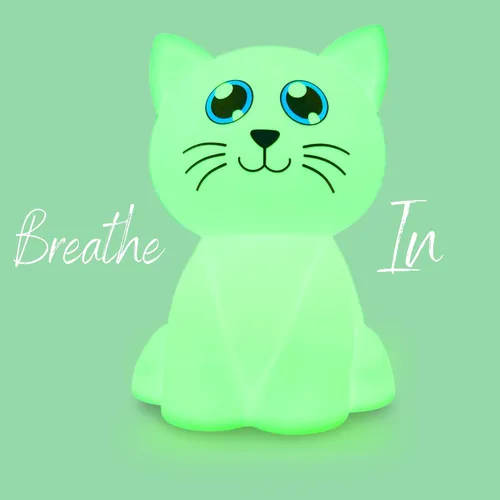 Vista 8 de Calm Collective Luz calmante para entrenamiento de respiración para gatos para calmar el estrés, artículos de alivio de la ansiedad para TDAH