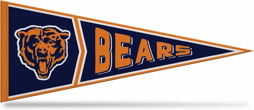 Vista 25 de Rico Industries NFL Retro - Alt 12" x 30" Felt Wall Décor Pennant - Great for Home/Bed Room/Man Cave Décor