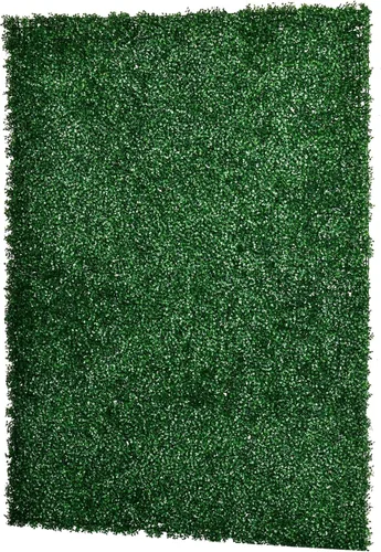 Vista 9 de Outsunny 12 piezas de 20 x 20 pulgadas cuadradas de plantas de privacidad artificiales con protección UV; imitación de hierba de Milán para muro