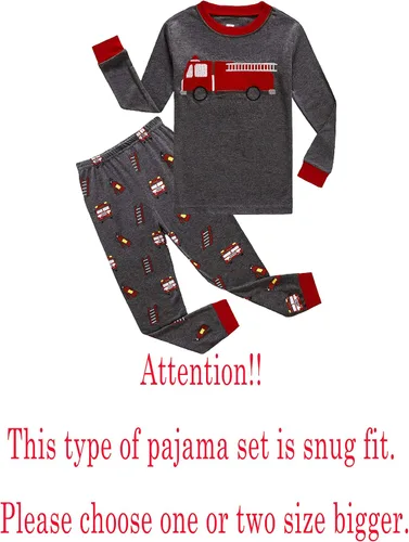 Vista 2 de Family Feeling - Conjuntos de pijamas de 100% algodón, para niños