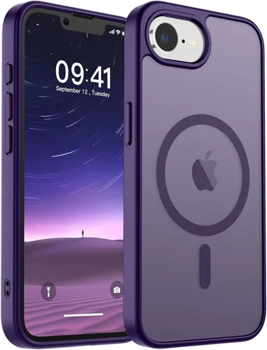 Vista 258 de SUPFINE Funda magnética para iPhone SE 2022 (3ª)/2020 (2ª), iPhone 8 (compatible con MagSafe) (protección contra caídas de grado militar), funda