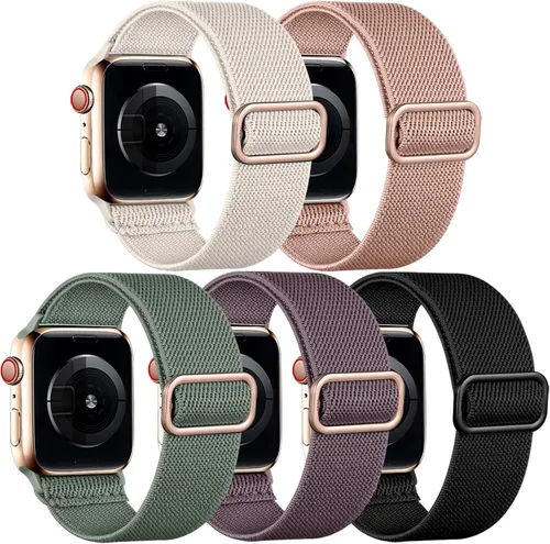 Vista 12 de Easuny Bandas elásticas bohemias compatibles con Apple Watch de 1.5 pulgadas, 1.57 pulgadas, 1.65 pulgadas y de 1.73 pulgadas para mujeres, hombres