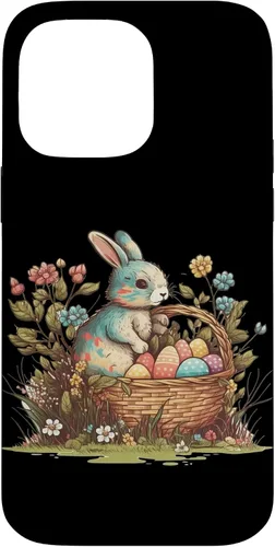 Vista 21 de Happy Easter Day Easter Bunny Happy Easter Egg Basket Case for iPhone 17