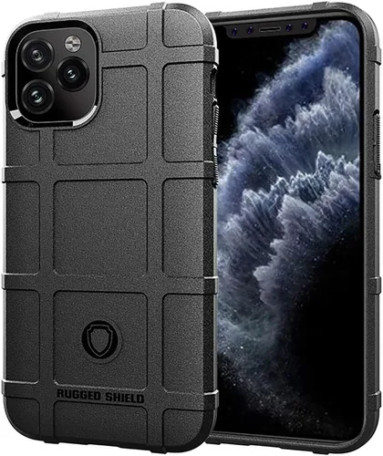 Vista 8 de Funda protectora táctica para iPhone 11 (serie Rugged Shield), TPU gruesa y sólida, funda protectora táctica para iPhone 11 (6.1 pulgadas), arcilla