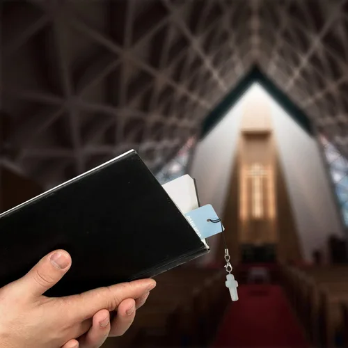 Vista 7 de 12 marcadores de versículos de la Biblia con colgantes de cruz, marcadores cristianos para la Biblia, grandes regalos religiosos para hombres