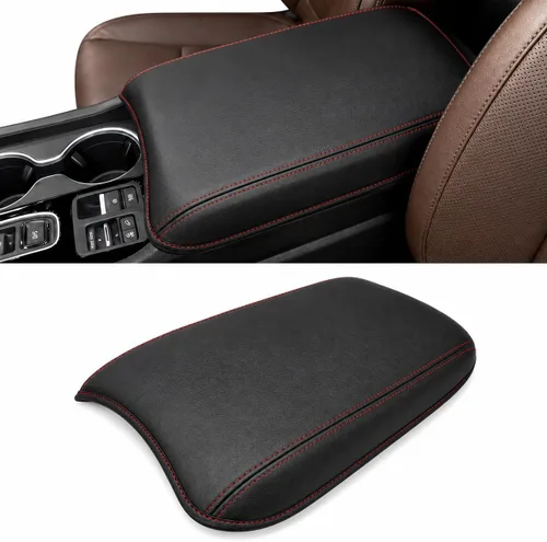 Vista 16 de Accesorios interiores personalizados para Lexus RX350 2010 2011 2012 2013 2014 2015 Cubierta de caja de reposabrazos tapa de consola central, cojín